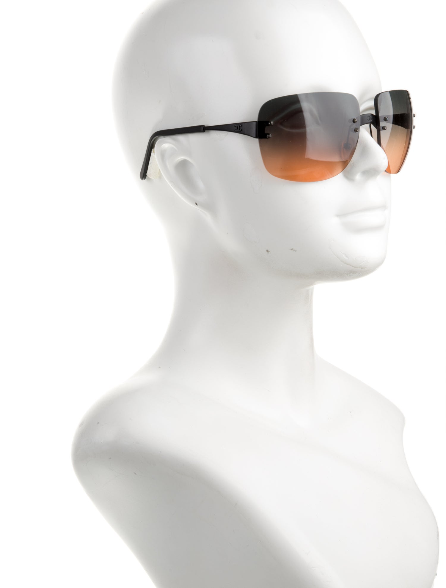 Chanel Interlocking CC Logo Shield Sunglasses